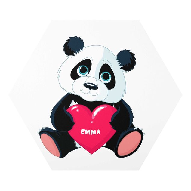 Wandbilder Pandas Panda mit Herz