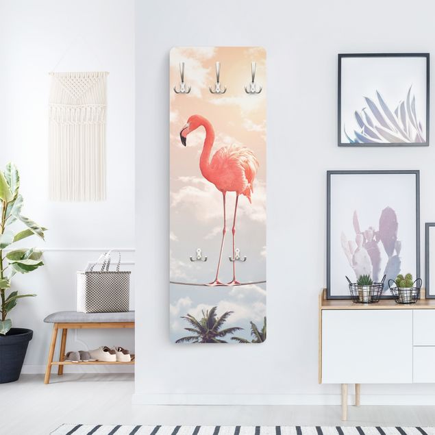 Wanddeko Jugendzimmer Himmel mit Flamingo