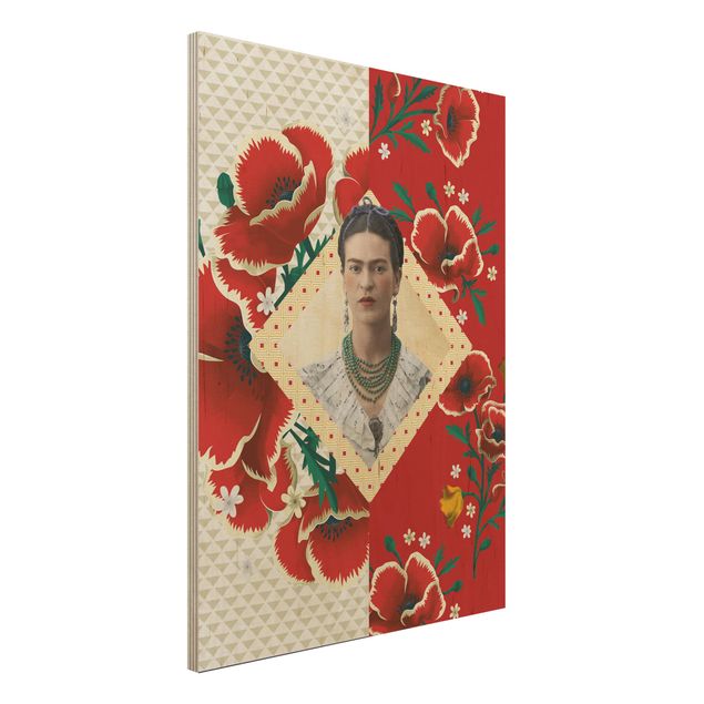 Wohndeko Botanik Frida Kahlo - Mohnblüten