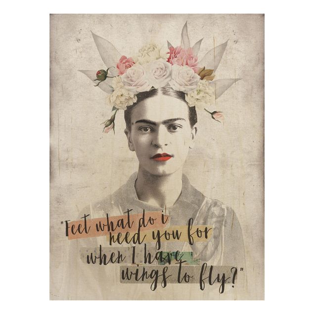 Wanddeko Schlafzimmer Frida Kahlo - Quote
