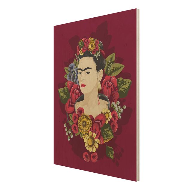 Wanddeko Blume Frida Kahlo - Rosen