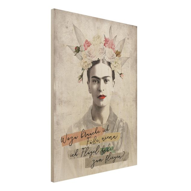 Wanddeko Botanik Frida Kahlo - Zitat