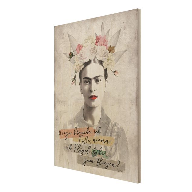 Wanddeko Blume Frida Kahlo - Zitat