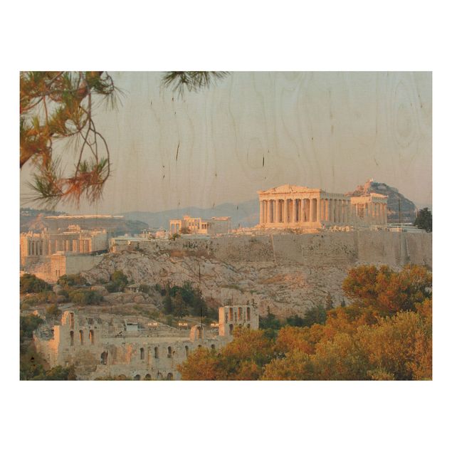 Wanddeko Wohnzimmer Akropolis