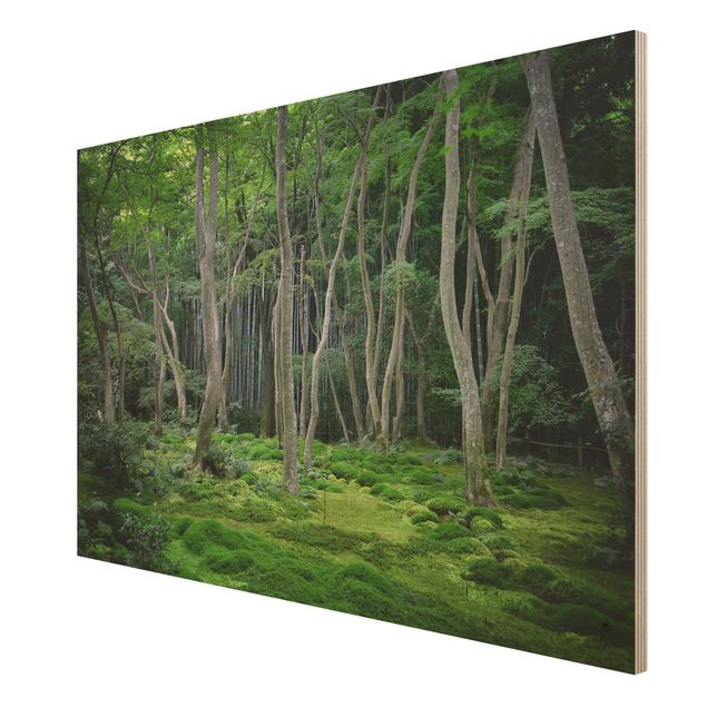 Wanddeko Flur Japanischer Wald