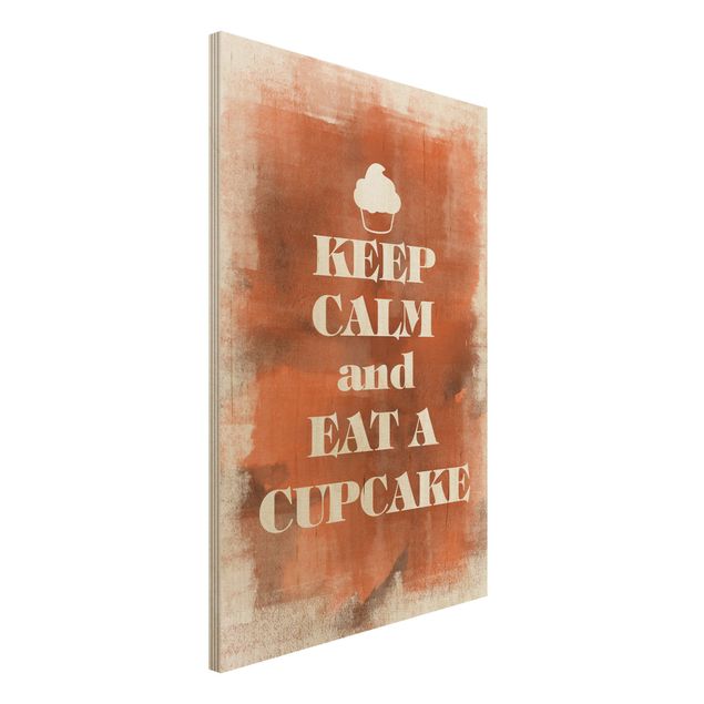 Küchen Deko No.EV71 Keep Calm And Eat A Cupcake