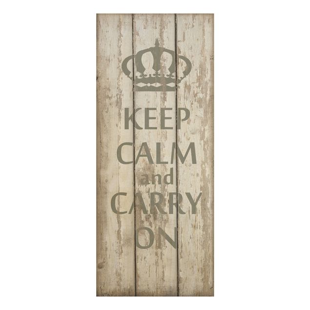 Wanddeko Flur No.RS183 Keep Calm and carry on