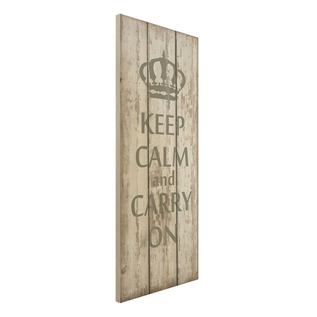Wanddeko Schlafzimmer No.RS183 Keep Calm and carry on