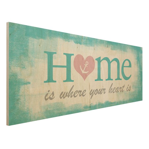 Wanddeko Schlafzimmer No.YK33 Home is where your Heart is