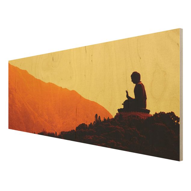 Wanddeko Esszimmer Resting Buddha