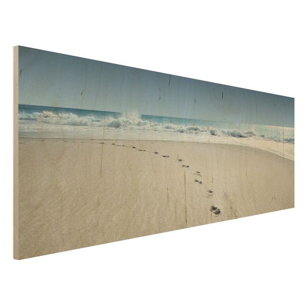 Deko 3D Spuren im Sand