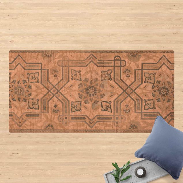 Wanddeko Esszimmer Holzpaneel Persisch Vintage III