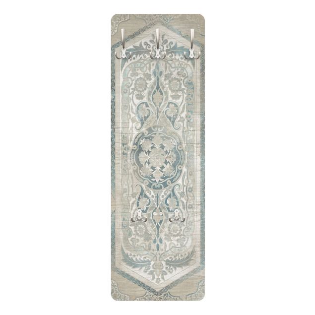 Wanddeko weiß Holzpaneel Persisch Vintage IV