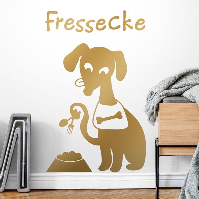 Küche Dekoration Hunde-Fressecke
