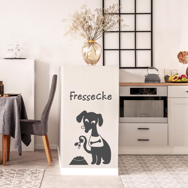 Wanddeko Büro Hunde-Fressecke