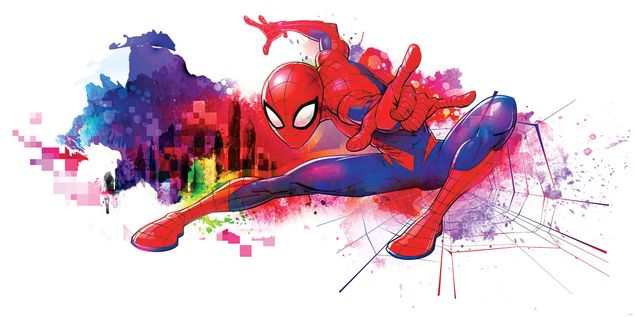 Kinderzimmer Deko Spider-Man Graffiti Art