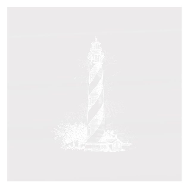 Wanddeko maritim Illustration Leuchtturm