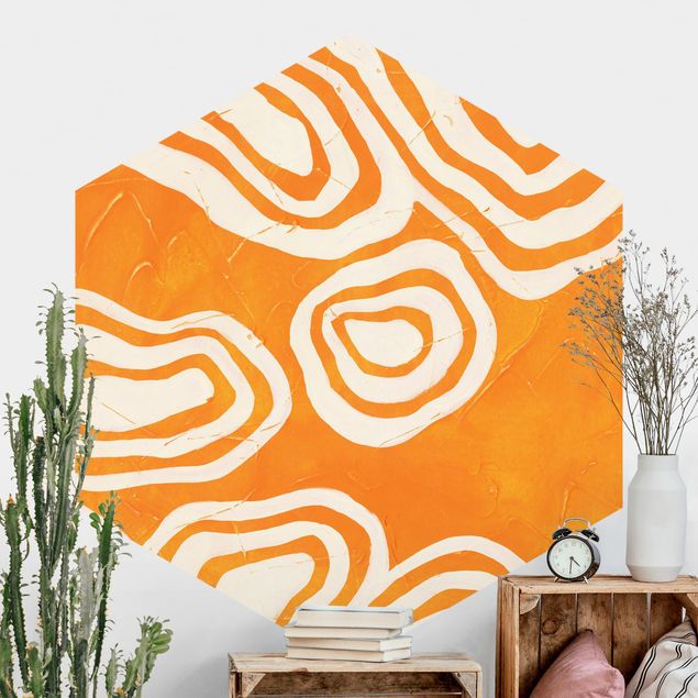 Wanddeko Schlafzimmer Inseln im Orangenen Meer