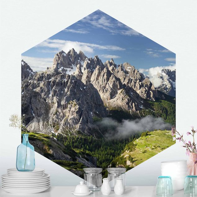 Wanddeko Flur Italienische Alpen