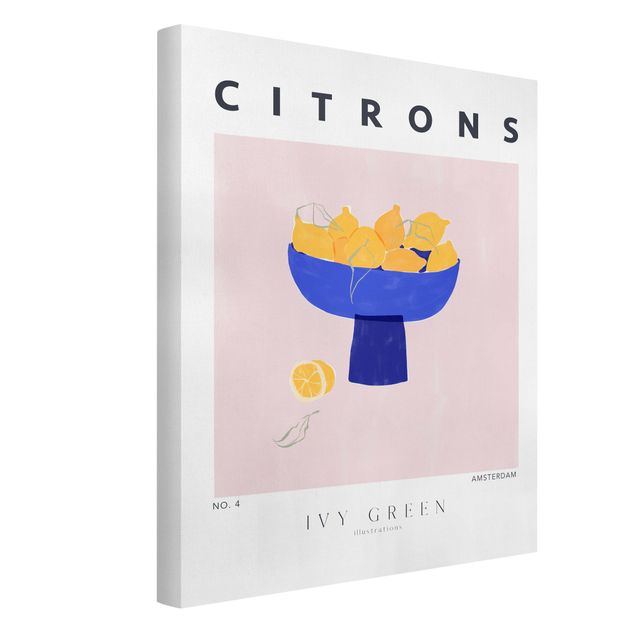 Wanddeko Esszimmer Ivy Green Illustrations - Citrons