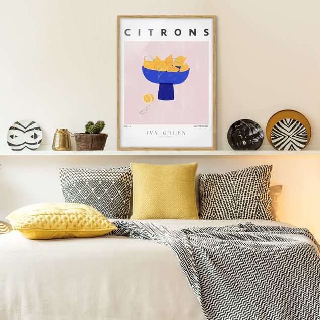 Wanddeko Wohnzimmer Ivy Green Illustrations - Citrons