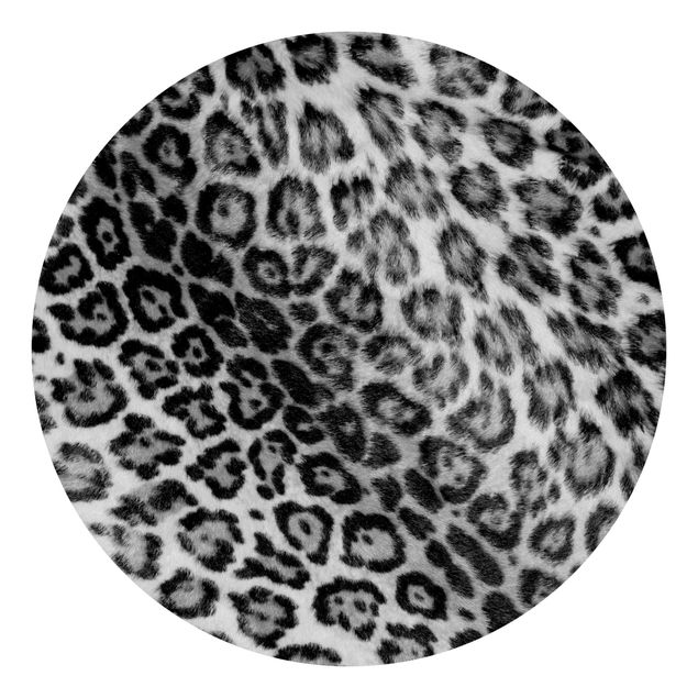 Wanddeko Esszimmer Jaguar Skin Schwarz-Weiß