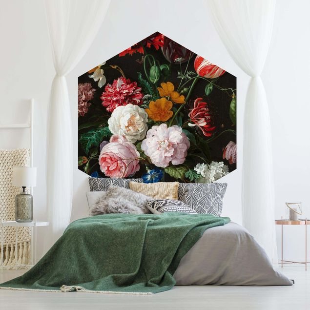Deko Blume Jan Davidsz de Heem - Stillleben mit Blumen in einer Glasvase