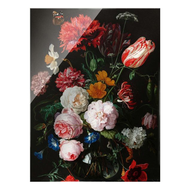 Wanddeko Büro Jan Davidsz de Heem - Stillleben mit Blumen in einer Glasvase