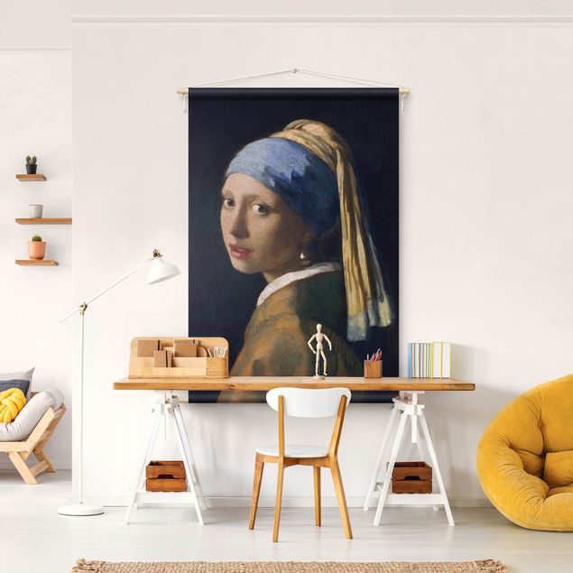 Wanddeko Wohnzimmer Jan Vermeer van Delft - Das Mädchen mit dem Perlenohrgehänge