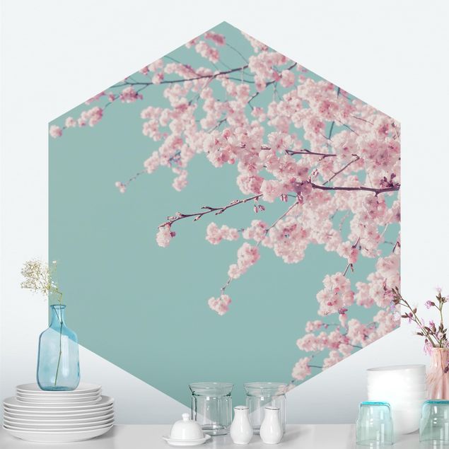 Wanddeko Flur Japanische Kirschblüte