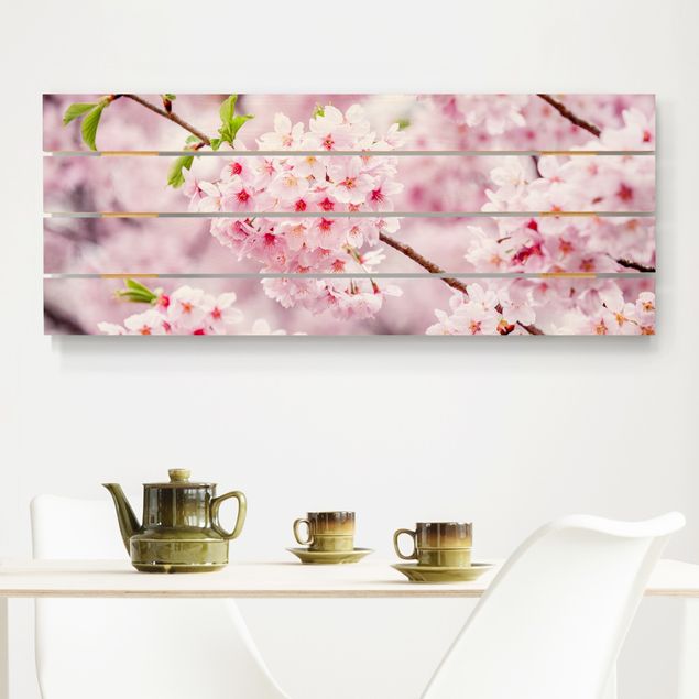 Wanddeko Schlafzimmer Japanische Kirschblüten