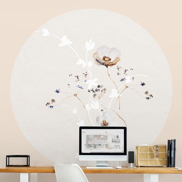 Wanddeko Wohnzimmer Japanisches Ikebana