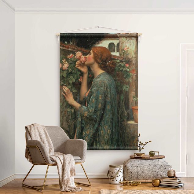 Wanddeko Schlafzimmer John William Waterhouse - Die Seele der Rose