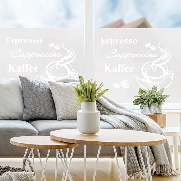 Wanddeko Büro Kaffeepause - Espresso Cappuccino Kaffee II