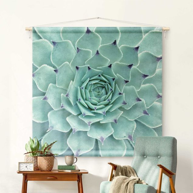 Wanddeko Wohnzimmer Kaktus Agave
