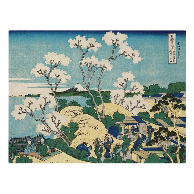 Wanddeko Esszimmer Katsushika Hokusai - Der Fuji von Gotenyama