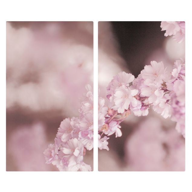 Deko Fotografie Kirschblüte im Violetten Licht