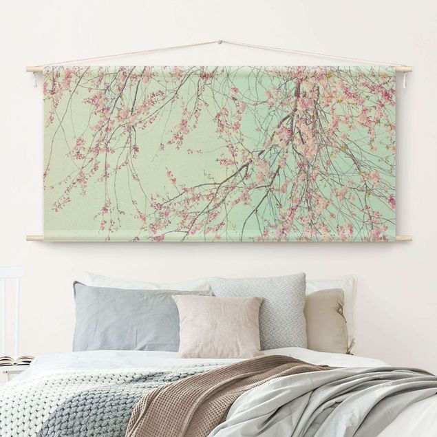 Wanddeko Wohnzimmer Kirschblütensehnsucht