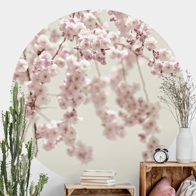 Wanddeko Wohnzimmer Kirschblütentanz