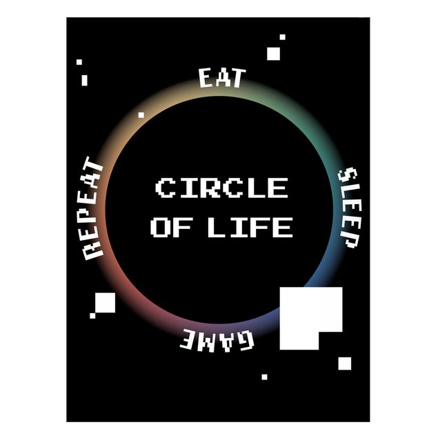 Wanddeko Jugendzimmer Klassik Videospiel Circle of Life