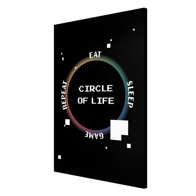 Wanddeko über Sofa Klassik Videospiel Circle of Life