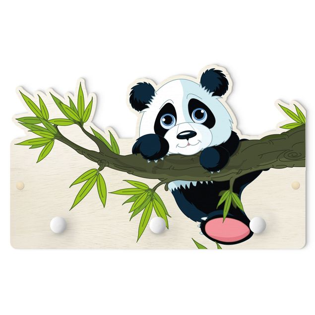 Wanddeko Jungenzimmer Kletternder Panda