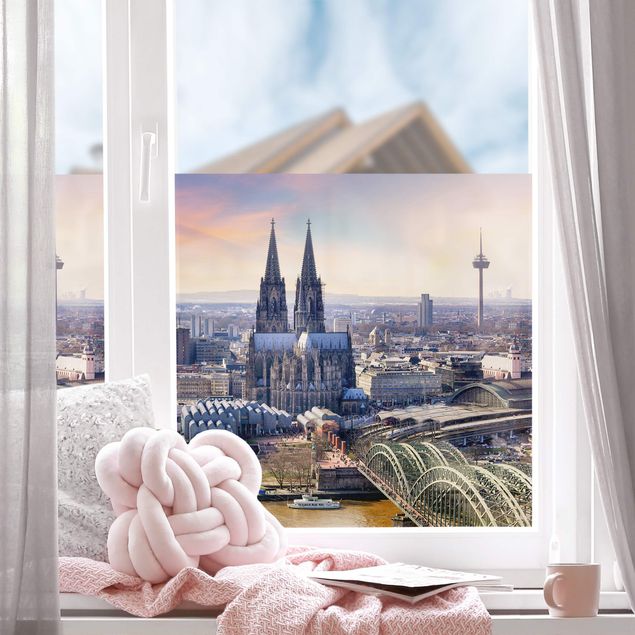 Wanddeko Flur Köln Skyline mit Dom