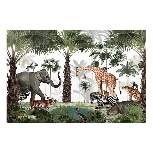 Wandbilder Elefanten Königreich der Dschungeltiere