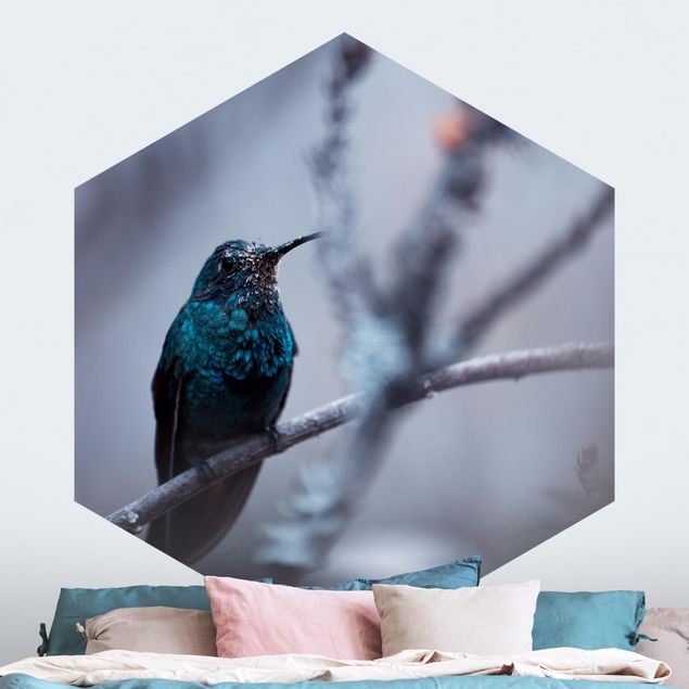 Wanddeko Flur Kolibri im Winter