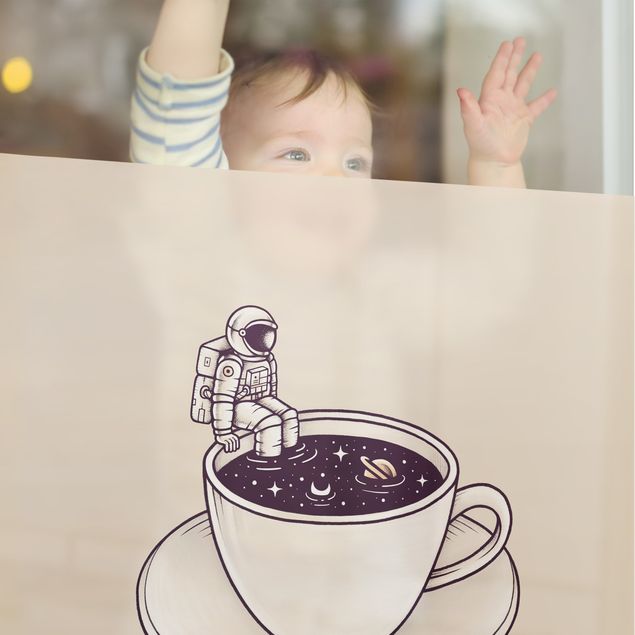 Wanddeko Büro Kosmischer Kaffee