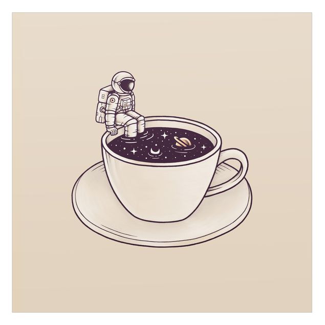 Wanddeko Praxis Kosmischer Kaffee