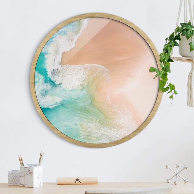 Strandbilder mit Rahmen Kuss des Ozeans