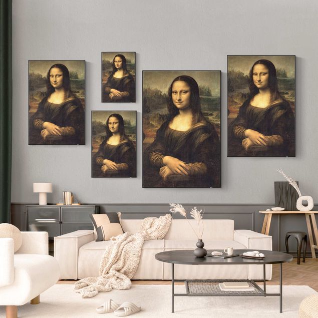 Wanddeko über Sofa Leonardo da Vinci - Mona Lisa