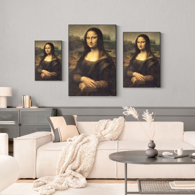 Wanddeko über Sofa Leonardo da Vinci - Mona Lisa